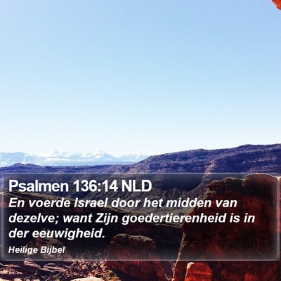 Psalmen 136:14 NLD Bible Verse Image