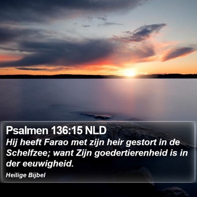 Psalmen 136:15 NLD Bible Verse Image