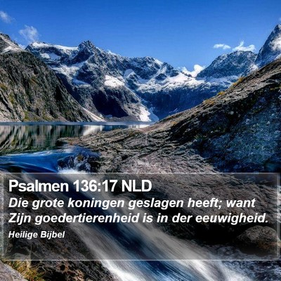 Psalmen 136:17 NLD Bible Verse Image