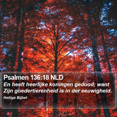 Psalmen 136:18 NLD Bible Verse Image