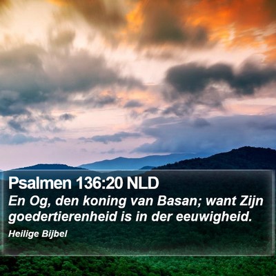 Psalmen 136:20 NLD Bible Verse Image