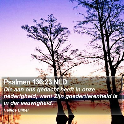 Psalmen 136:23 NLD Bible Verse Image