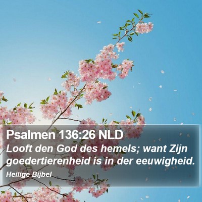 Psalmen 136:26 NLD Bible Verse Image
