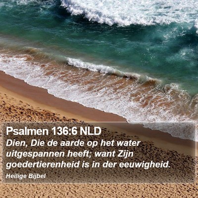 Psalmen 136:6 NLD Bible Verse Image