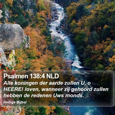 Psalmen 138:4 NLD Bible Verse Image