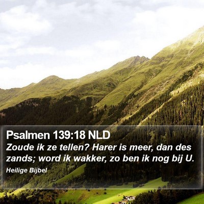 Psalmen 139:18 NLD Bible Verse Image