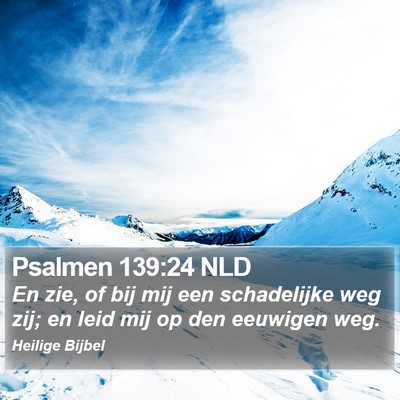 Psalmen 139:24 NLD Bible Verse Image