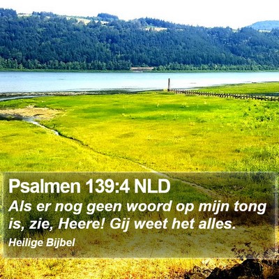 Psalmen 139:4 NLD Bible Verse Image