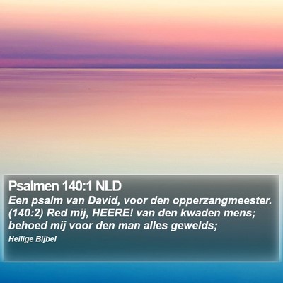 Psalmen 140:1 NLD Bible Verse Image
