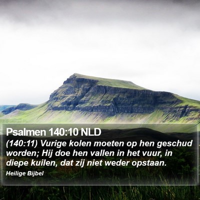 Psalmen 140:10 NLD Bible Verse Image