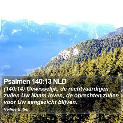 Psalmen 140:13 NLD Bible Verse Image