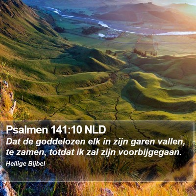 Psalmen 141:10 NLD Bible Verse Image