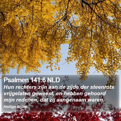Psalmen 141:6 NLD Bible Verse Image