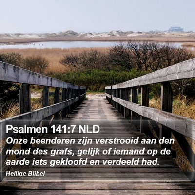 Psalmen 141:7 NLD Bible Verse Image