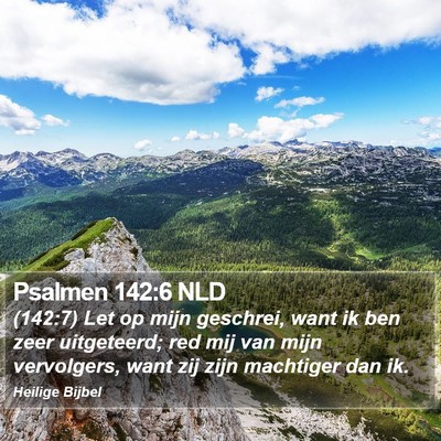 Psalmen 142:6 NLD Bible Verse Image