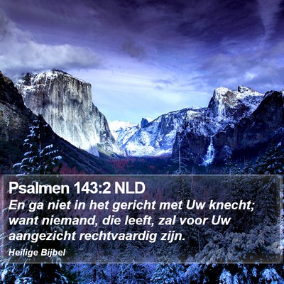 Psalmen 143:2 NLD Bible Verse Image