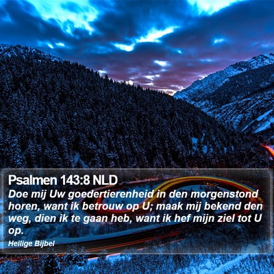 Psalmen 143:8 NLD Bible Verse Image