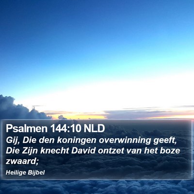 Psalmen 144:10 NLD Bible Verse Image