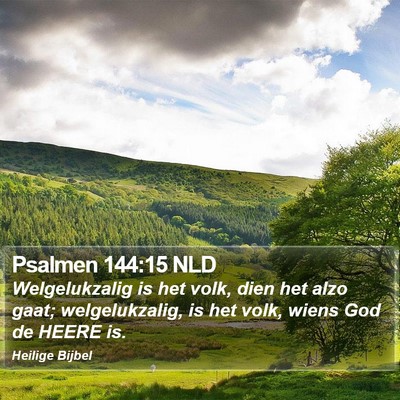 Psalmen 144:15 NLD Bible Verse Image