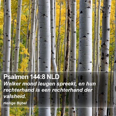 Psalmen 144:8 NLD Bible Verse Image