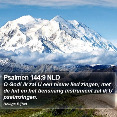 Psalmen 144:9 NLD Bible Verse Image
