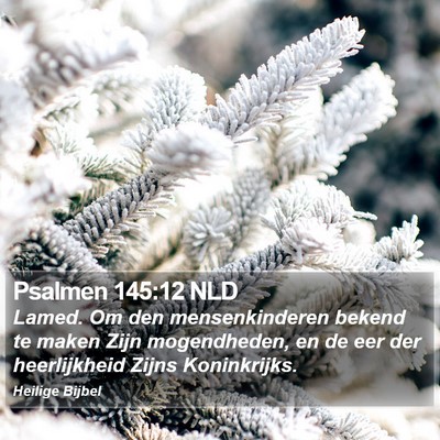 Psalmen 145:12 NLD Bible Verse Image