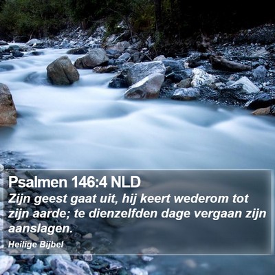 Psalmen 146:4 NLD Bible Verse Image