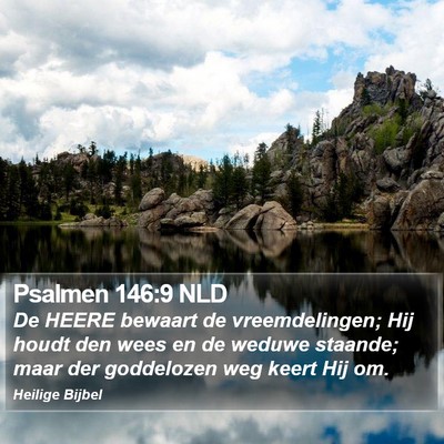 Psalmen 146:9 NLD Bible Verse Image