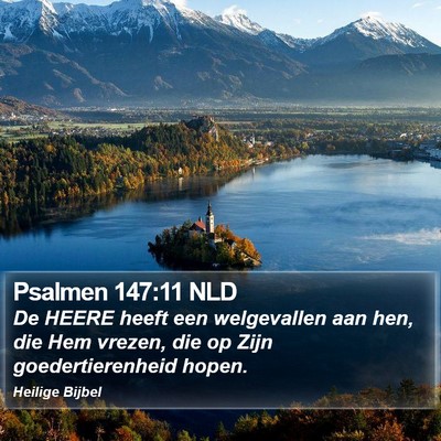 Psalmen 147:11 NLD Bible Verse Image