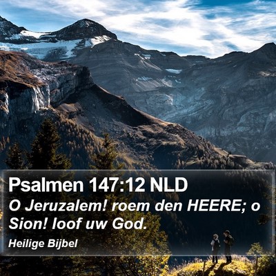 Psalmen 147:12 NLD Bible Verse Image