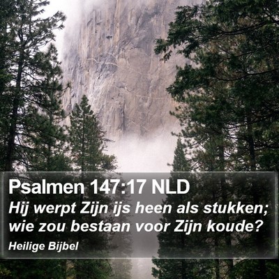 Psalmen 147:17 NLD Bible Verse Image