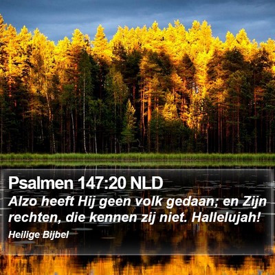 Psalmen 147:20 NLD Bible Verse Image