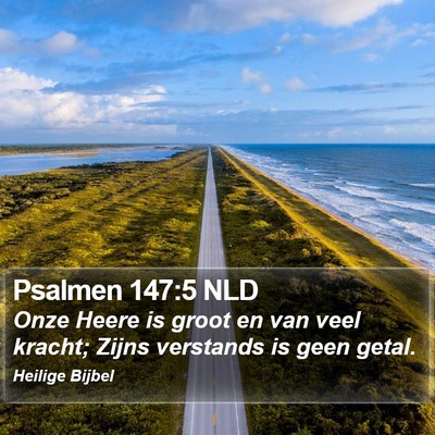 Psalmen 147:5 NLD Bible Verse Image