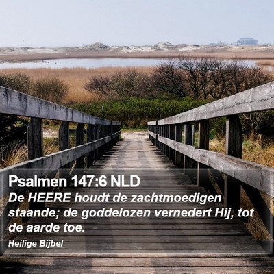 Psalmen 147:6 NLD Bible Verse Image