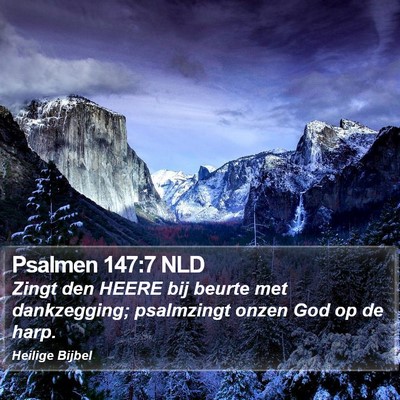 Psalmen 147:7 NLD Bible Verse Image