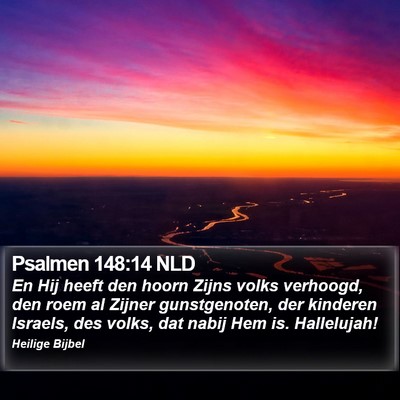 Psalmen 148:14 NLD Bible Verse Image