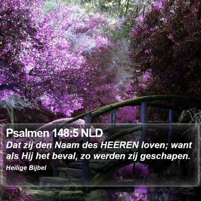 Psalmen 148:5 NLD Bible Verse Image