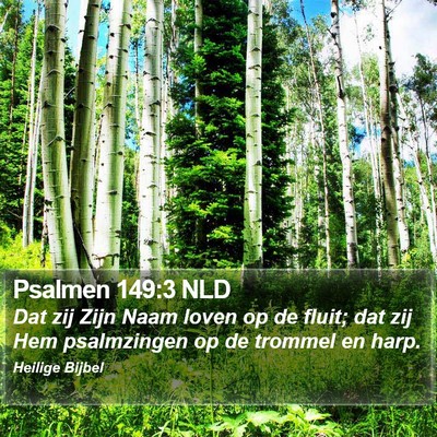 Psalmen 149:3 NLD Bible Verse Image