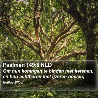 Psalmen 149:8 NLD Bible Verse Image