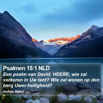 Psalmen 15:1 NLD Bible Verse Image