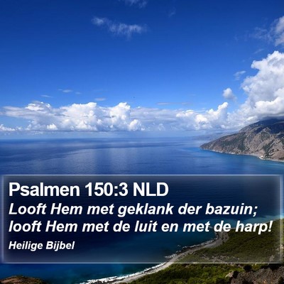 Psalmen 150:3 NLD Bible Verse Image