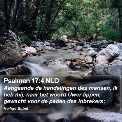 Psalmen 17:4 NLD Bible Verse Image