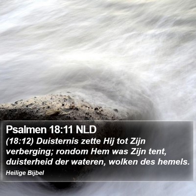 Psalmen 18:11 NLD Bible Verse Image