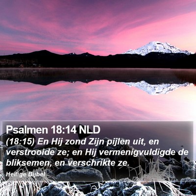 Psalmen 18:14 NLD Bible Verse Image