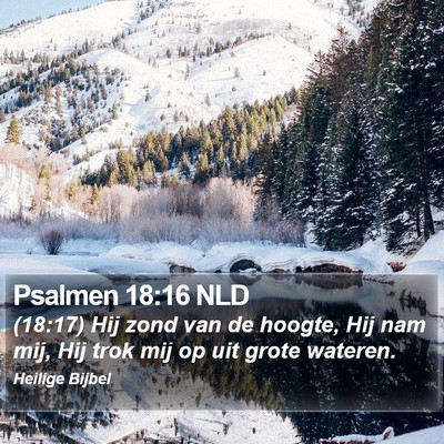 Psalmen 18:16 NLD Bible Verse Image
