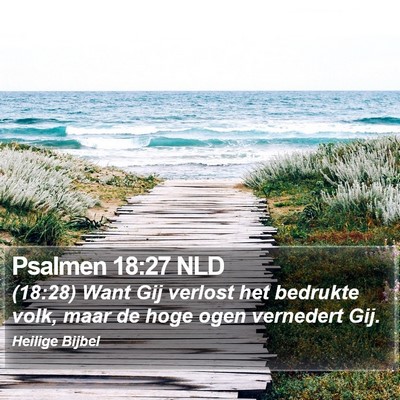 Psalmen 18:27 NLD Bible Verse Image