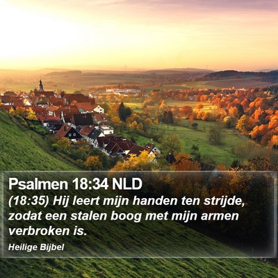 Psalmen 18:34 NLD Bible Verse Image