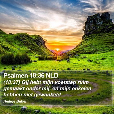 Psalmen 18:36 NLD Bible Verse Image