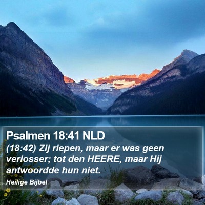 Psalmen 18:41 NLD Bible Verse Image