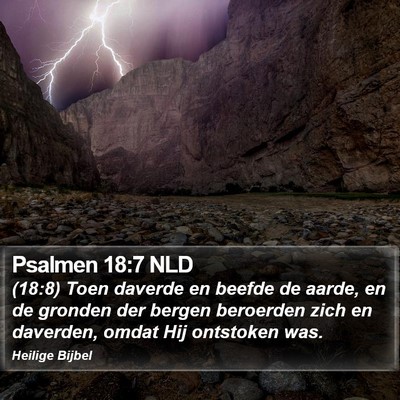 Psalmen 18:7 NLD Bible Verse Image